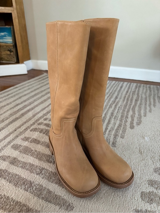 Steve Madden Shoes - Steve Madden Riggs Leather Block Heel Tall Boots